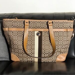 Coach Voyager Canvas Tote